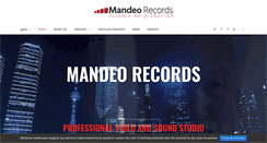 Desktop Screenshot of mandeorecords.com