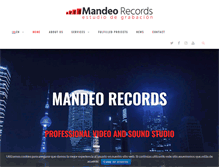 Tablet Screenshot of mandeorecords.com